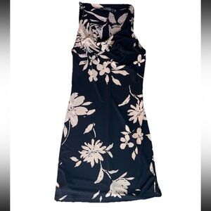 Vintage Rampage Mini Dress S Floral Bodycon Cocktail LBD Y2K 90s 2000s Cowl Neck